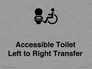 Accessible Toilet with Left to Right Transfer